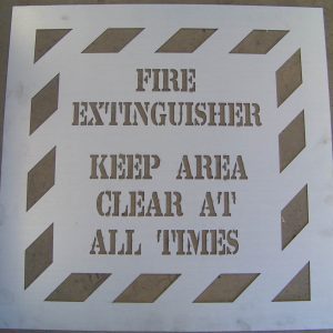 WCSM - Fire Ext Stencil