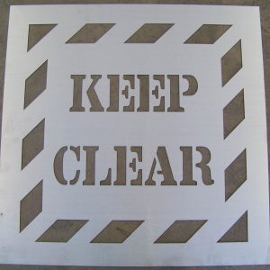 WCSM - Keep Clear Stencil